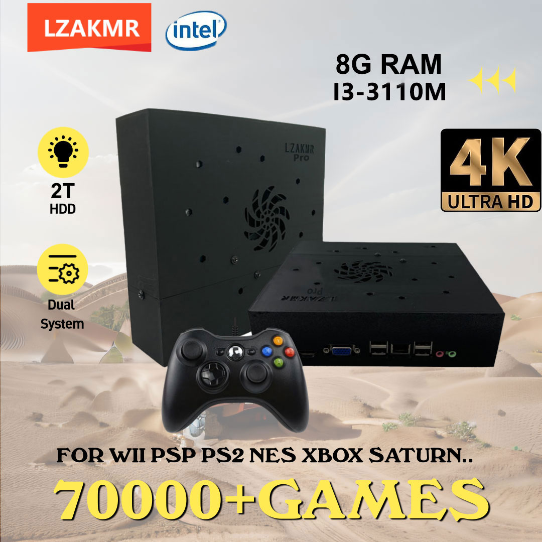 Gaming Console Gs5 - I3-3110M 레트로 게임 콘솔 X8 TV에서