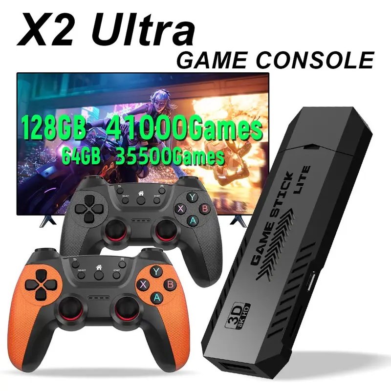 Gaming Console Mini - X2 울트라 프로 레트로 게임 스틱