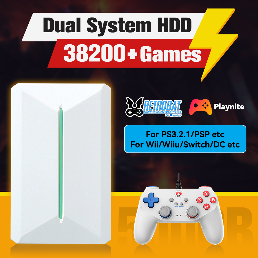 Gaming Console Gs5 - Retrobat&Playnite 시스템 HDD 레트로 게임 콘솔