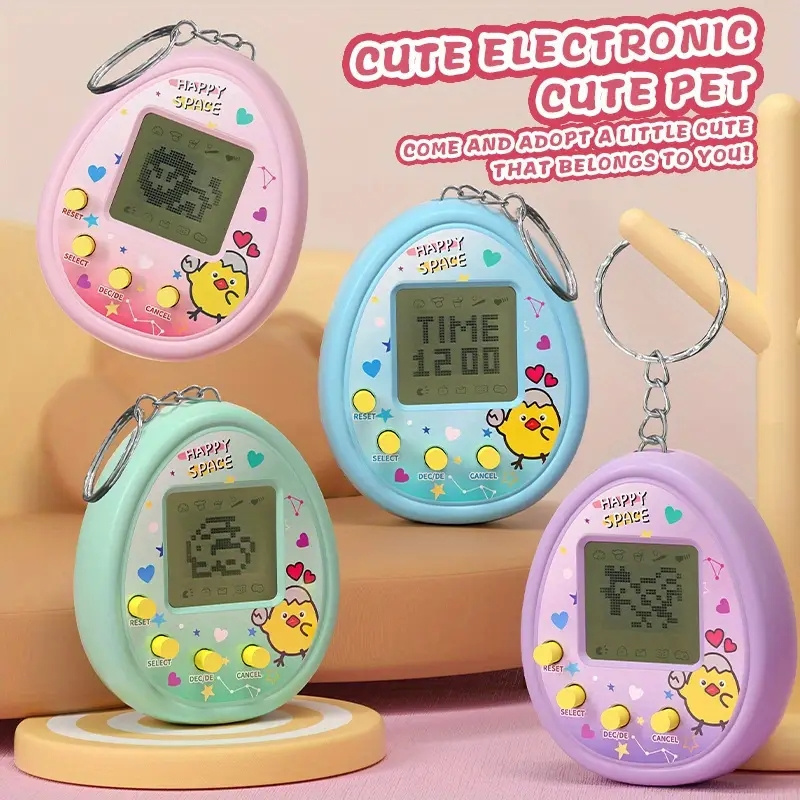 Gaming Console Mini - 귀여운 만화 캐릭터 휴대용 가상 애완동물