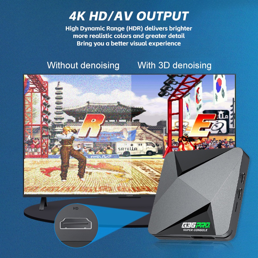 슈퍼 게임 박스 G36 프로 128G 4K 레트로 비디 - Gaming Console Gs5 리뷰 및 가격