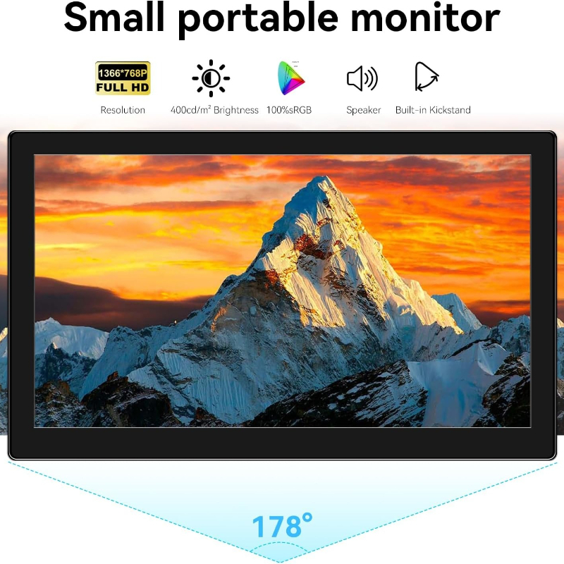소형 터치스크린 모니터 10.1인치 IPS 터치 스크린 - Gaming Console Images 리뷰 및 가격