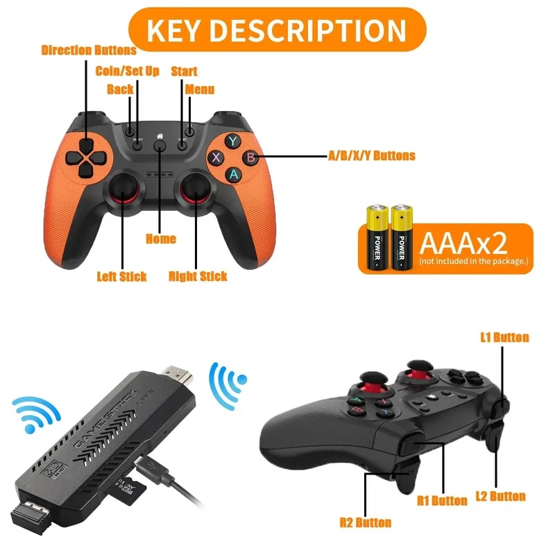 X2 울트라 프로 레트로 게임 스틱 64GB 128GB - Gaming Console Mini 리뷰 및 가격