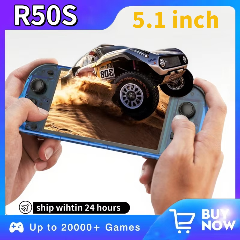 5.1인치 신형 R50S 레트로 휴대용 비디오 게임 콘 - Gaming Console Online 리뷰 및 가격