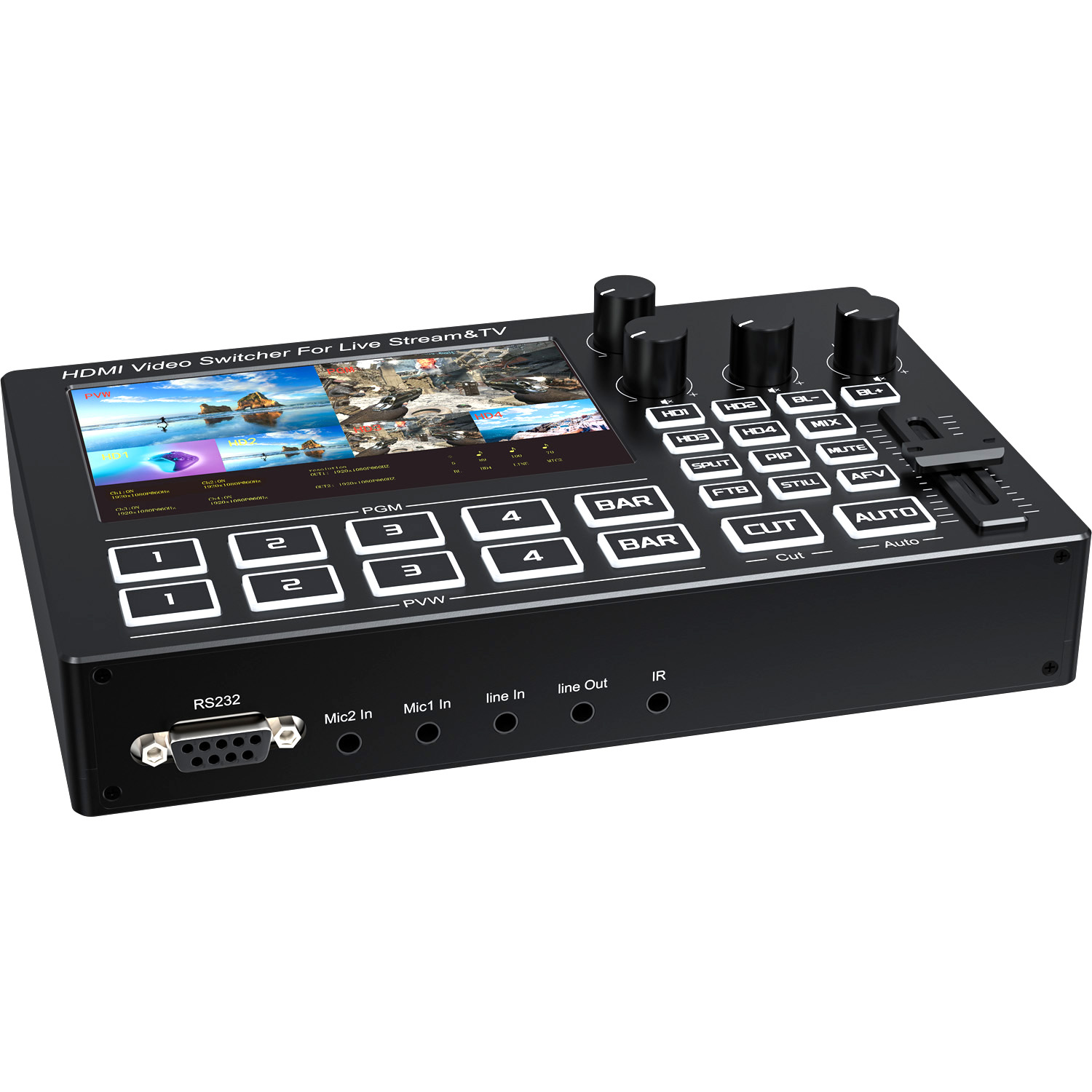 1080P 4채널 HDMI 라이브 스트리밍 비디오 믹서 - Gaming Console Video 리뷰 및 가격