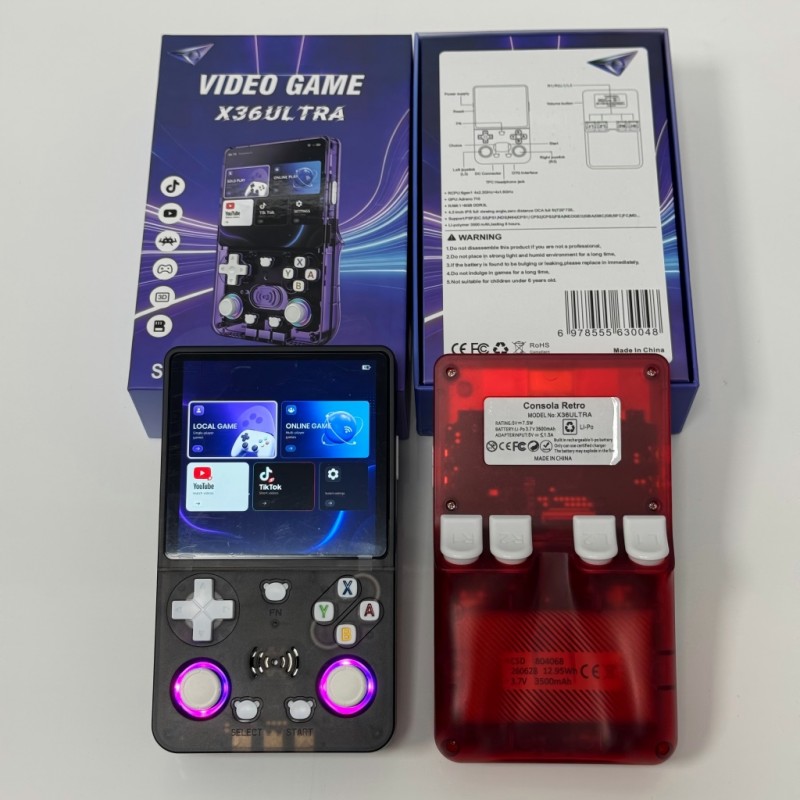 X36 울트라 휴대용 게임 콘솔 안드로이드 10 듀얼  - Gaming Console Online 리뷰 및 가격